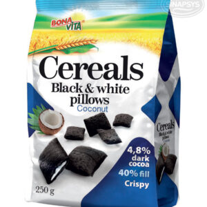 Black & White cereal pillows with coconut filling (250 g)